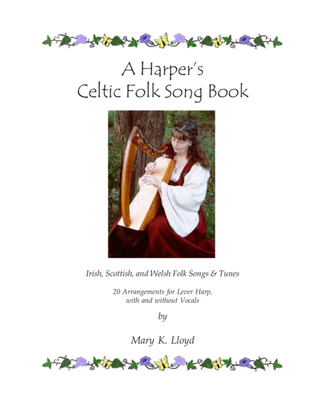 Book cover for A Harper's Celtic Folk Song Book