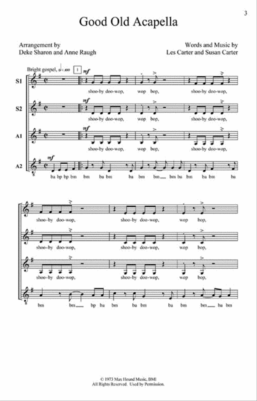 Good Old A Cappella Good Old A Cappella SSAA scores gallery preview page 2