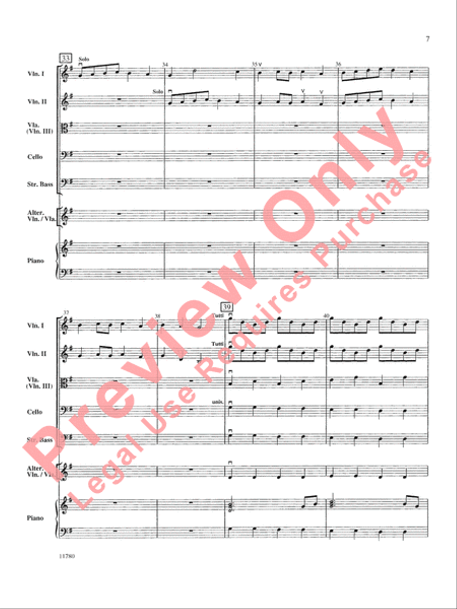 Entrance of the Queen of Sheba String Orchestra scores gallery preview page 8