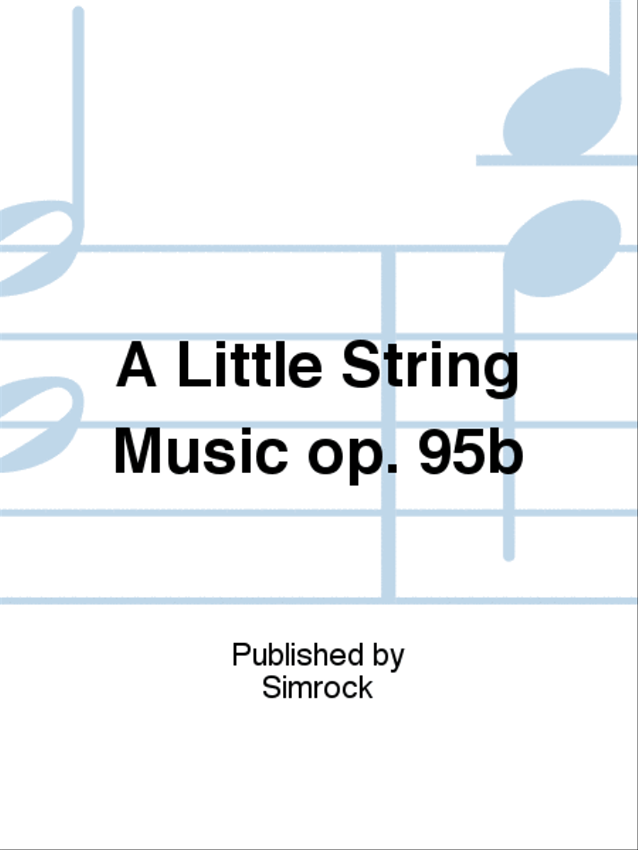 A Little String Music op. 95b String Quartet scores gallery preview page 1