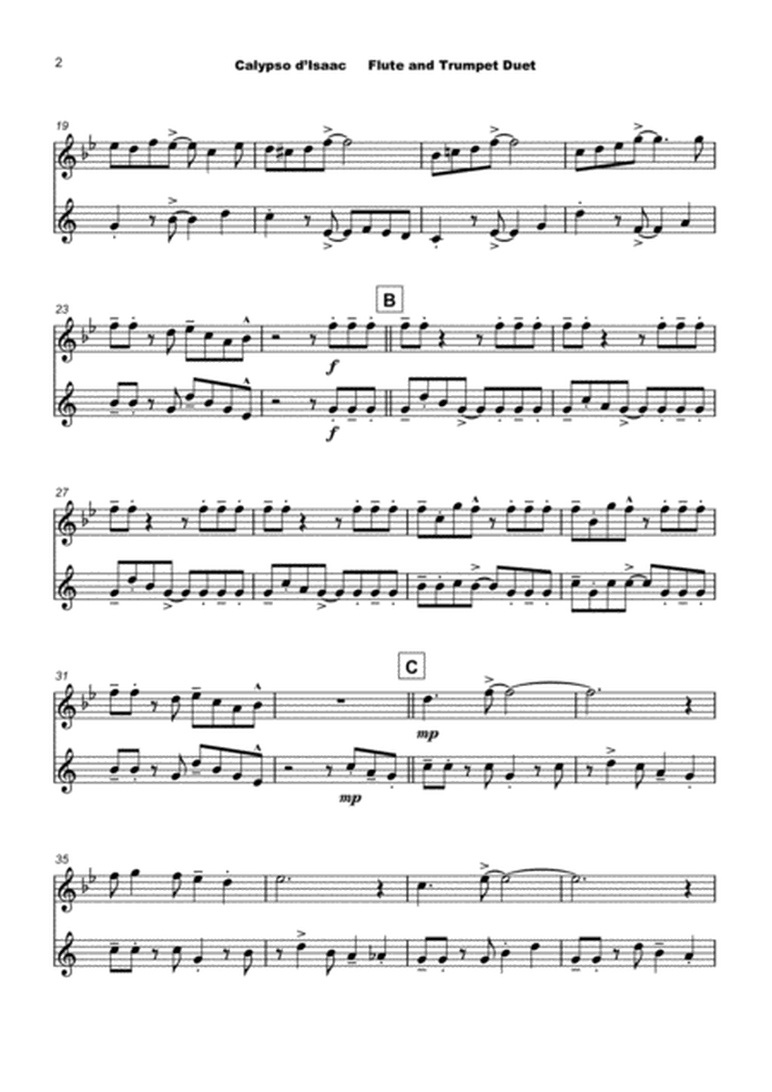 Calypso d'Isaac, for Flute and Trumpet Duet