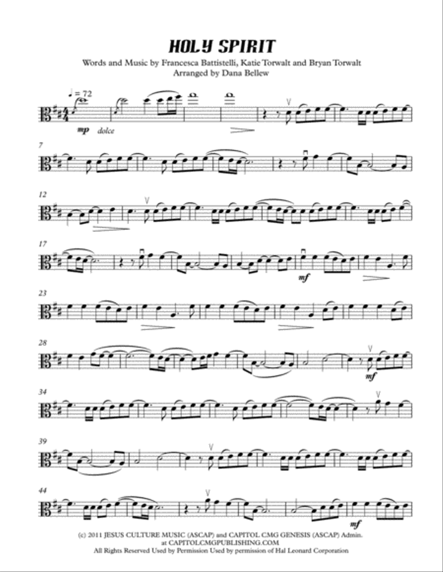 Holy Spirit Holy Spirit String Duet scores gallery preview page 1