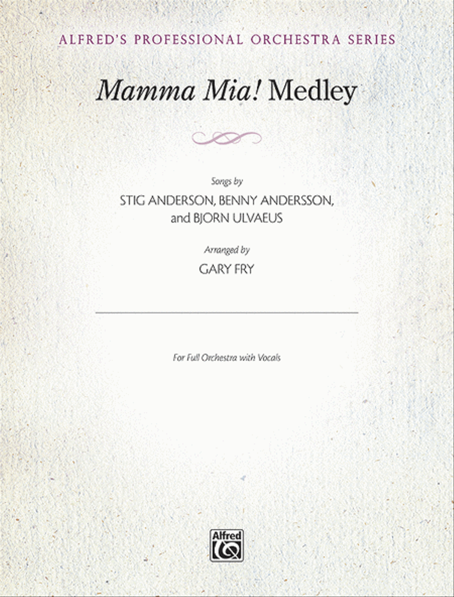 Mamma Mia! Medley Full Orchestra scores gallery preview page 1