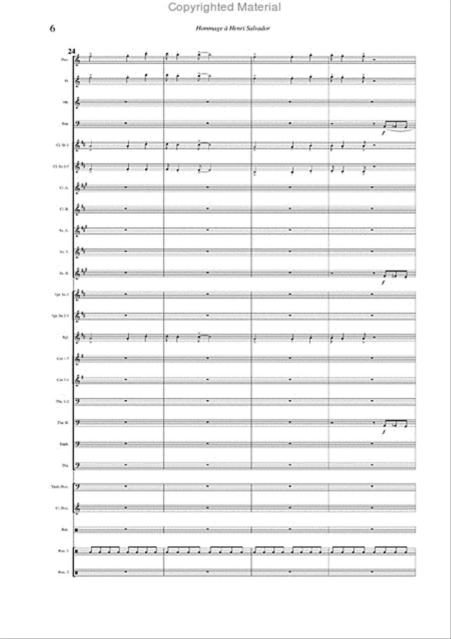 Salvador Medley Salvador Medley Concert Band scores gallery preview page 5