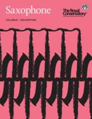 Book cover for Saxophone Syllabus, 2014 Edition