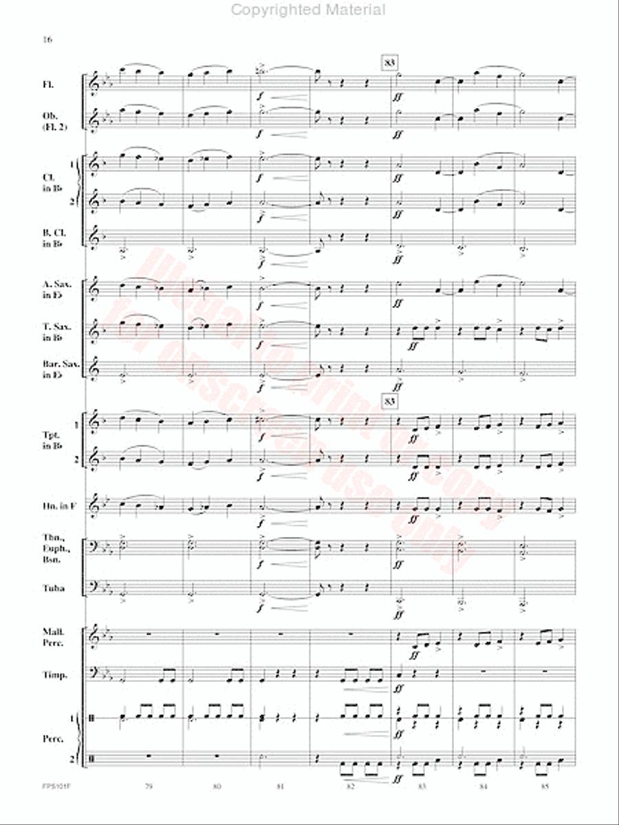 Adversary Concert Band scores gallery preview page 17
