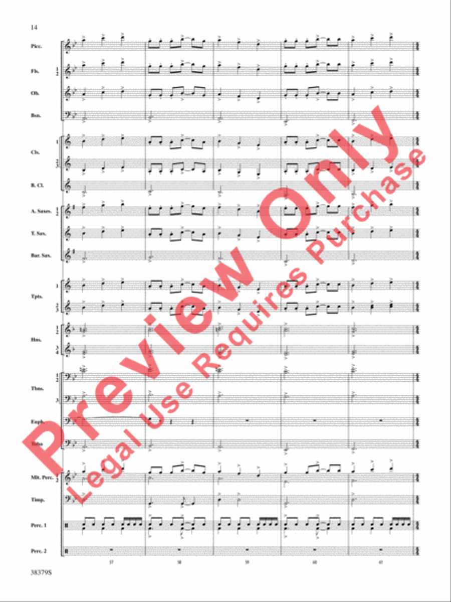 Vision Quest Concert Band scores gallery preview page 15