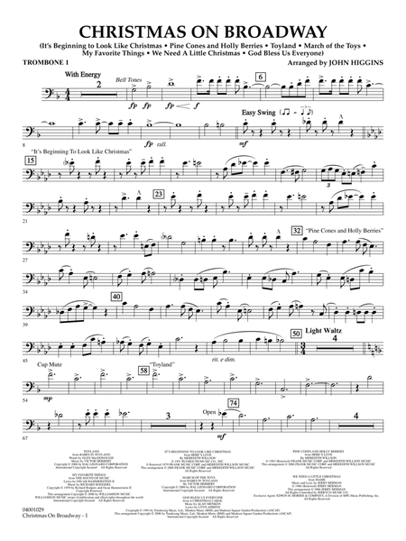 Christmas on Broadway - Trombone 1