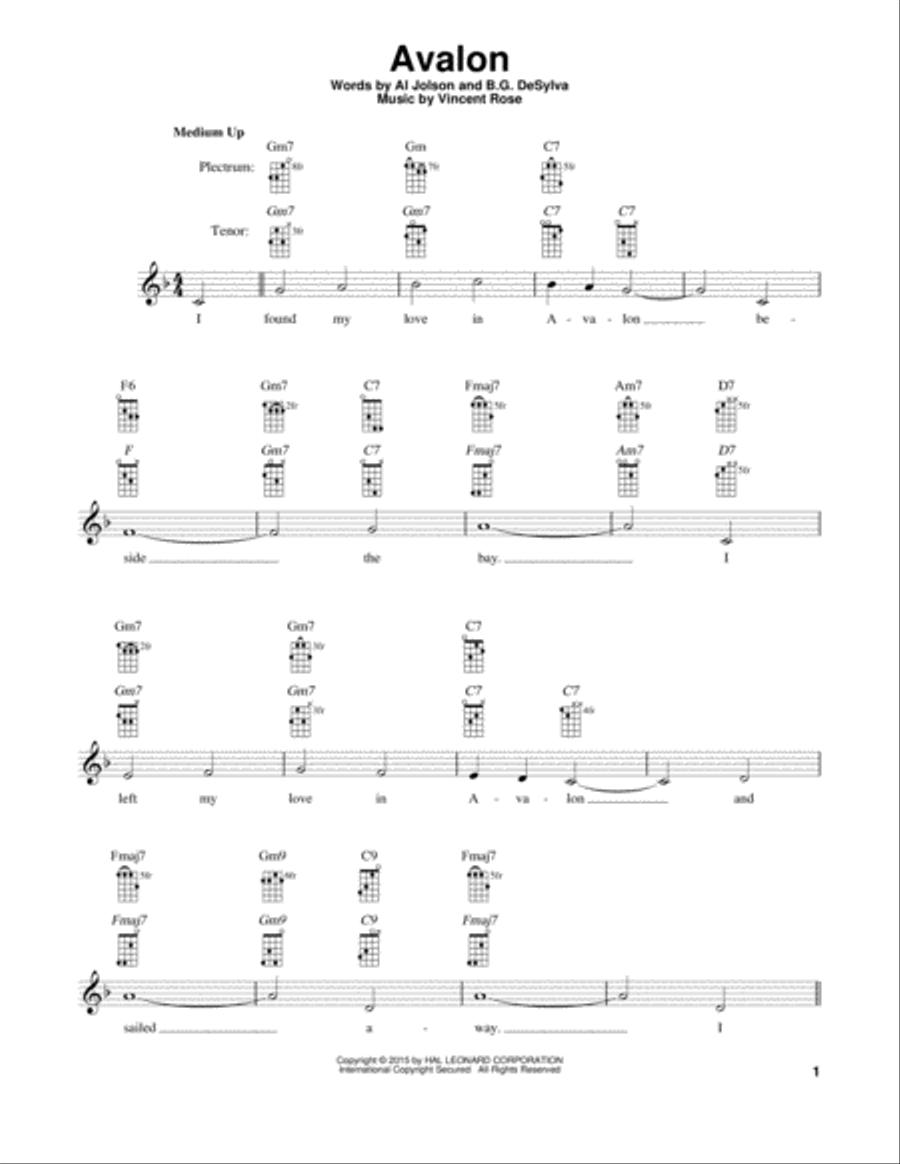 Avalon Banjo scores gallery preview page 1