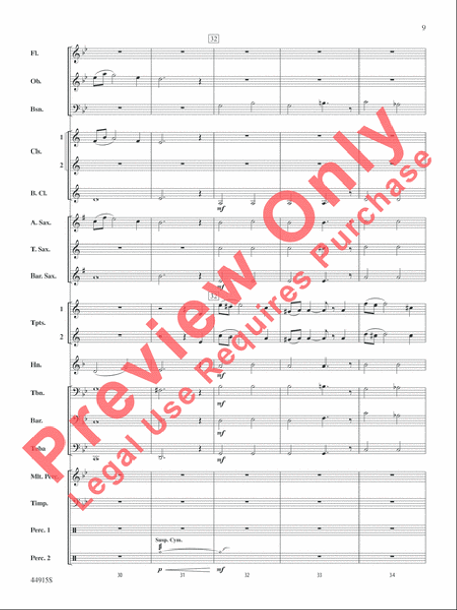 Transylvanian Lullaby Concert Band scores gallery preview page 24