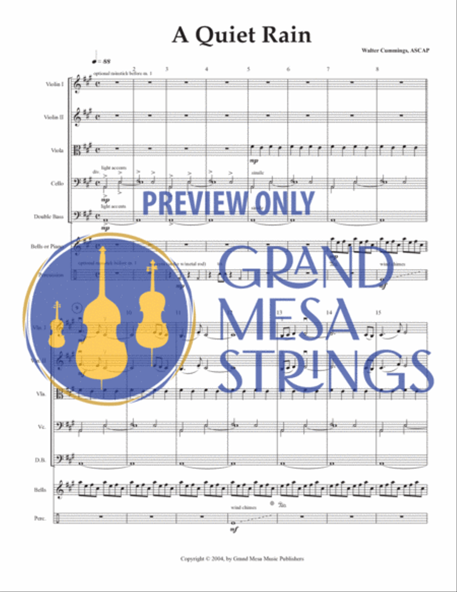 A Quiet Rain A Quiet Rain String Orchestra scores gallery preview page 2