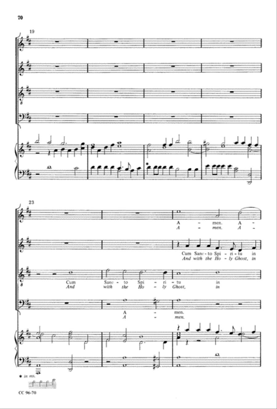 Gloria 4-Part scores gallery preview page 71
