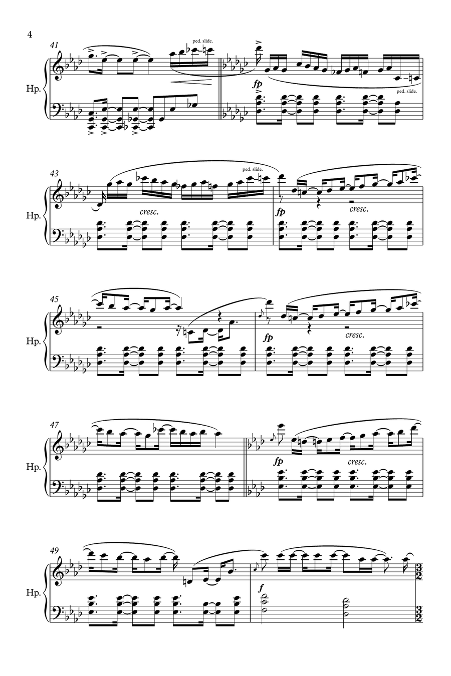 Let It Go (from Frozen) Harp scores gallery preview page 4