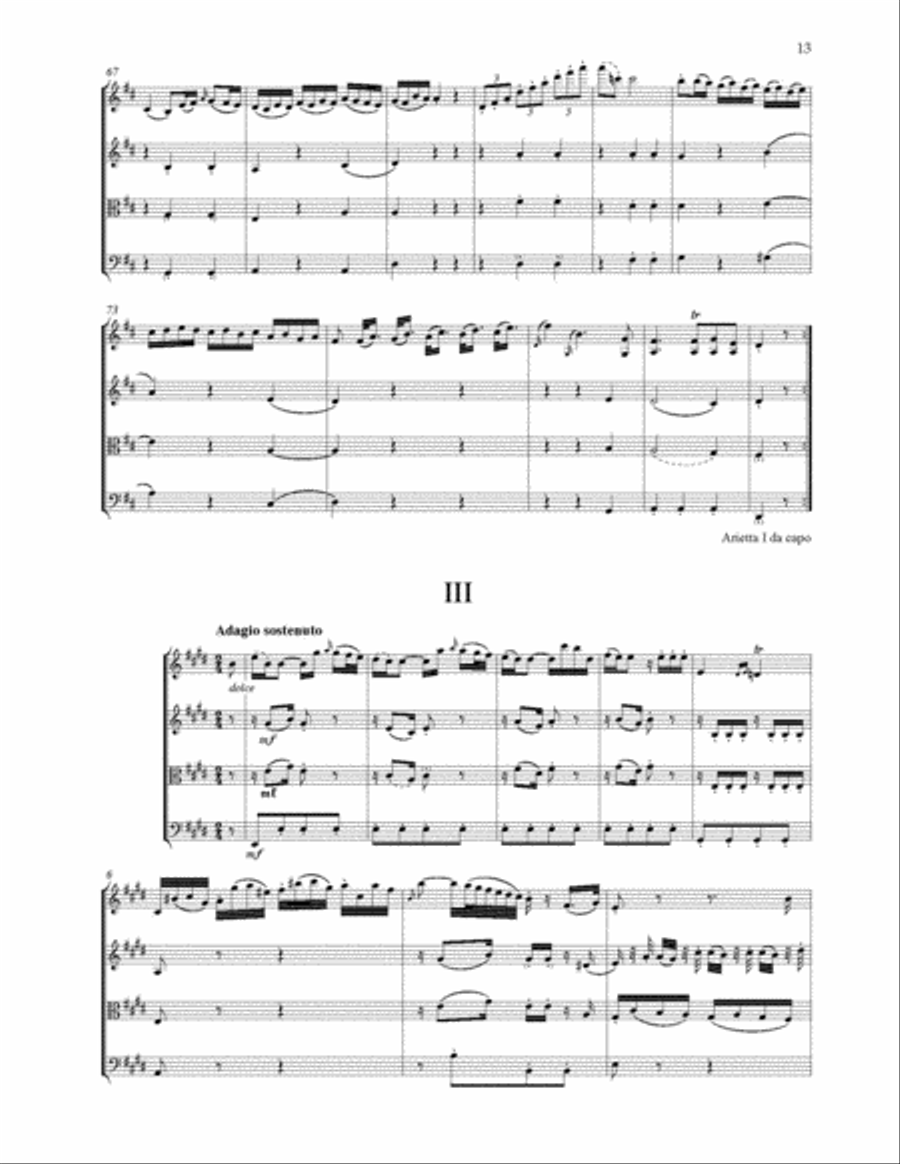 String Quartet in A Major, Op. 33, No. 2 String Quartet scores gallery preview page 5