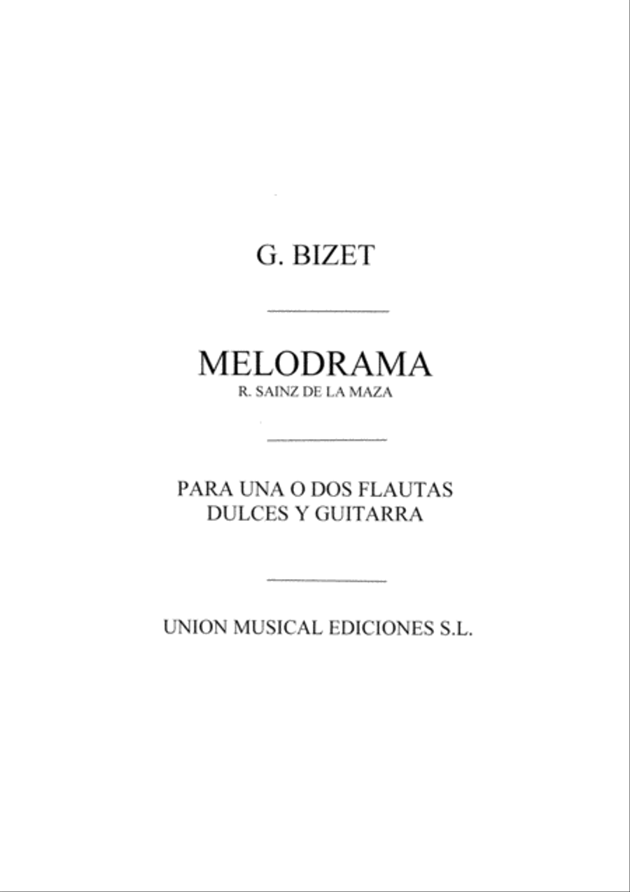 Melodrama From L'Arlesienne Flute scores gallery preview page 1