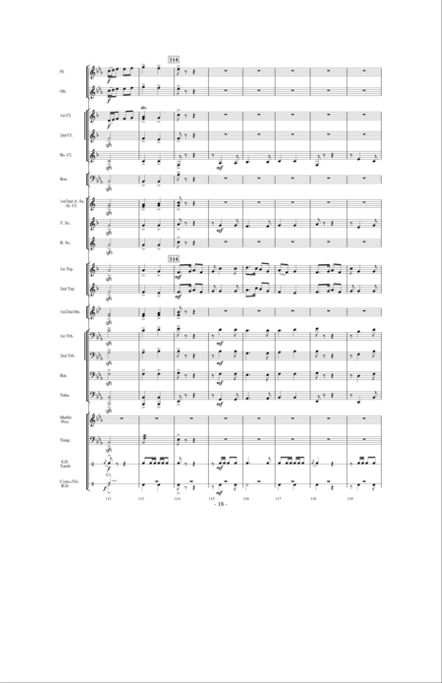 Aspen Overture Concert Band scores gallery preview page 17