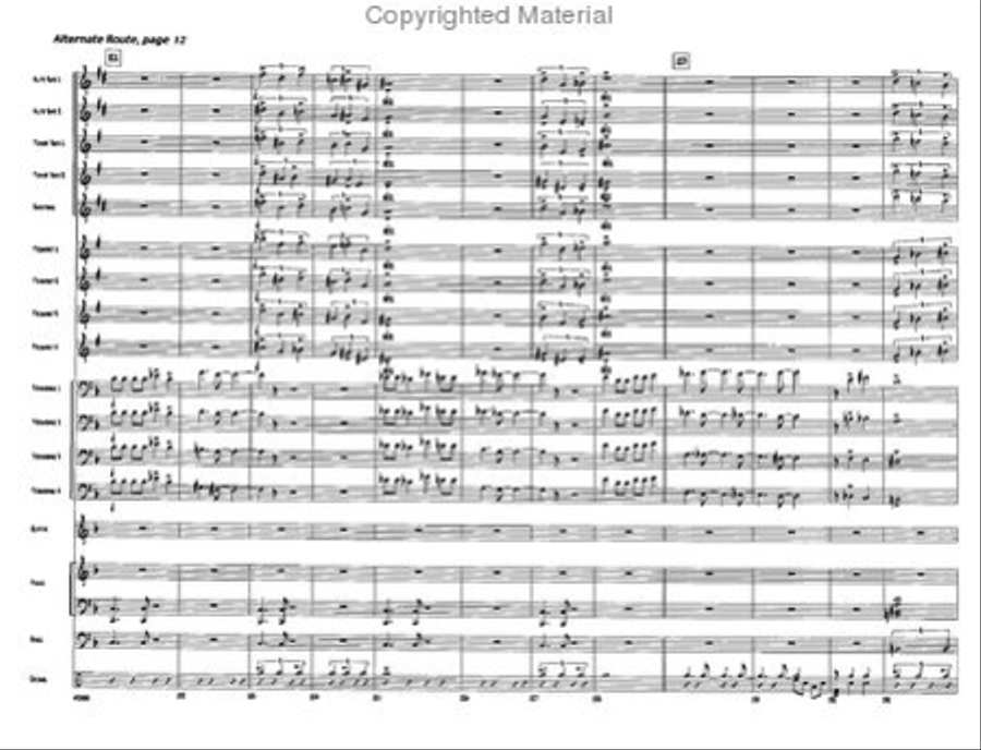 Alternate Route Jazz Ensemble scores gallery preview page 12
