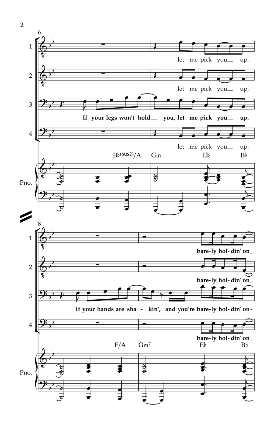 Give You Love TTBB scores gallery preview page 2