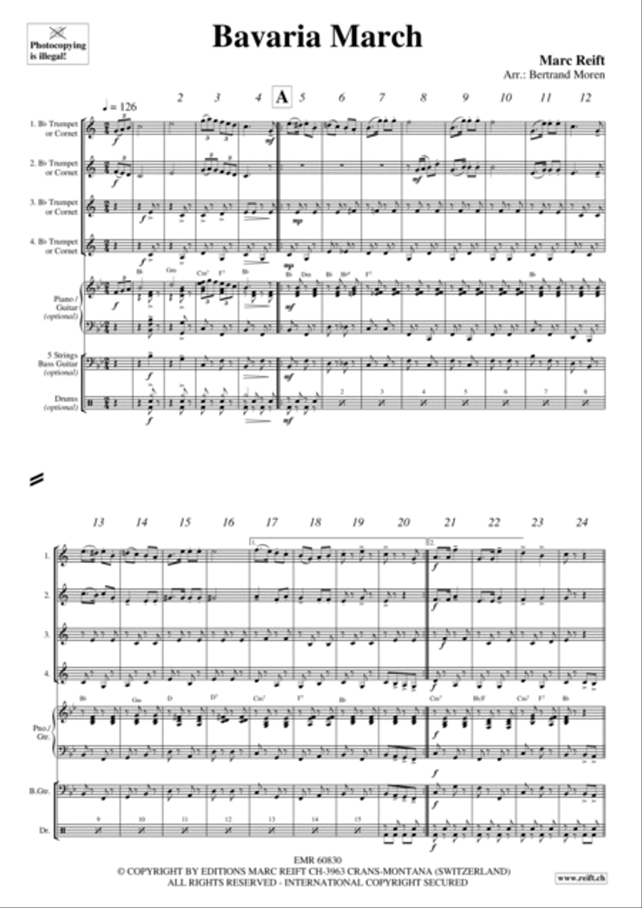 Bavaria March Bavaria March Cornet scores gallery preview page 3