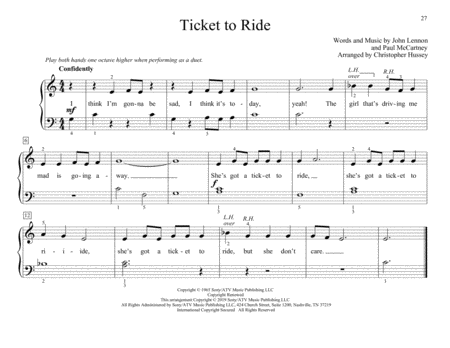 Ticket To Ride (arr. Christopher Hussey)