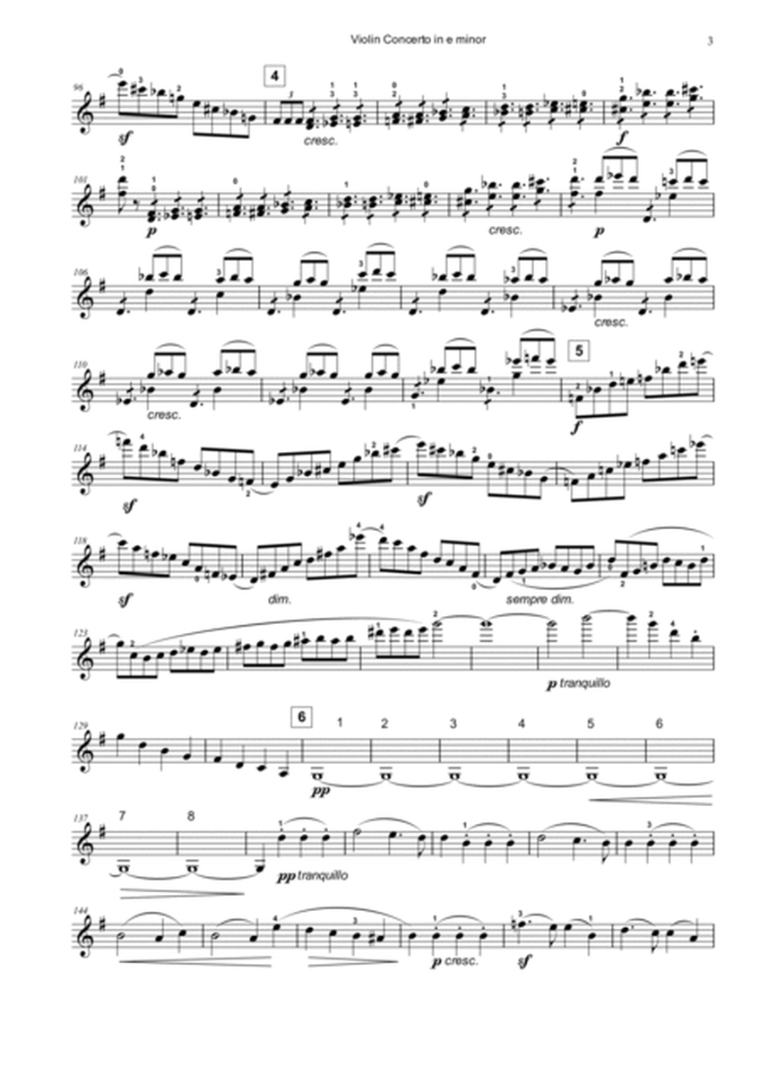 Mendelssohn : Violin Concerto in E minor Op.64 Movement 1 image number null