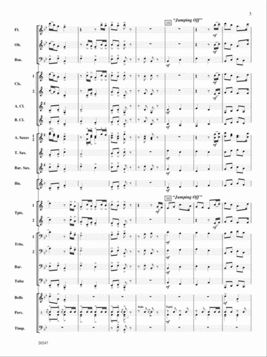 Prairie Schooner: Score Prairie Schooner: Score Concert Band scores gallery preview page 3