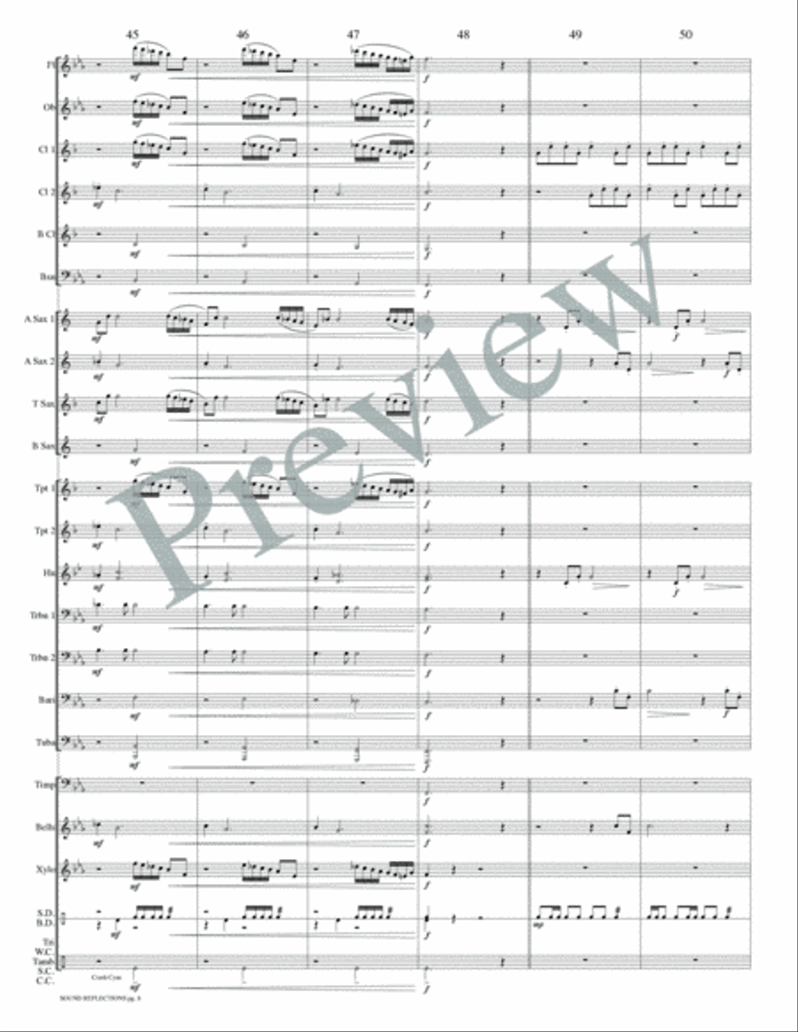 Sound Reflections Concert Band scores gallery preview page 11