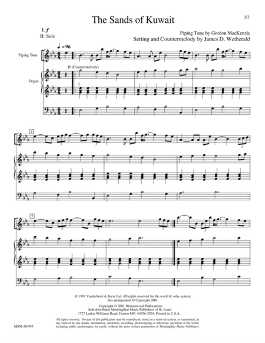 Highland Cathedral Bagpipe scores gallery preview page 18