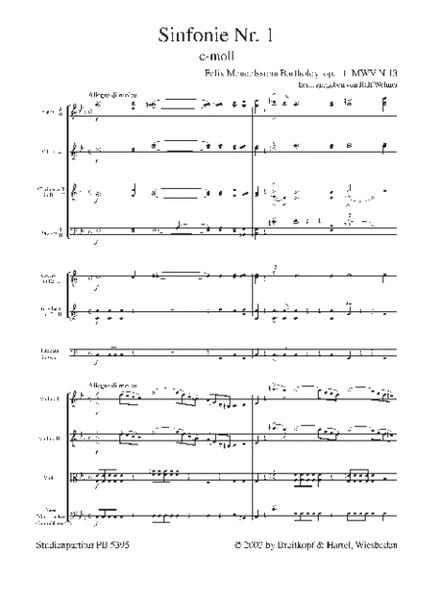 Symphony No. 1 in C minor Op. 11 MWV N 13