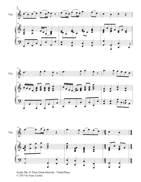 Gary Lanier: 3 HYMNS of GUIDANCE (Duets for Violin & Piano) image number null