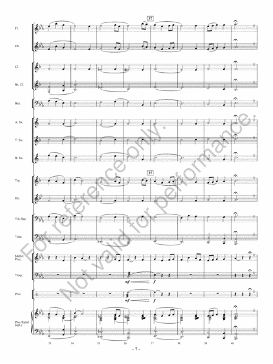 A Quiet Song Concert Band scores gallery preview page 8