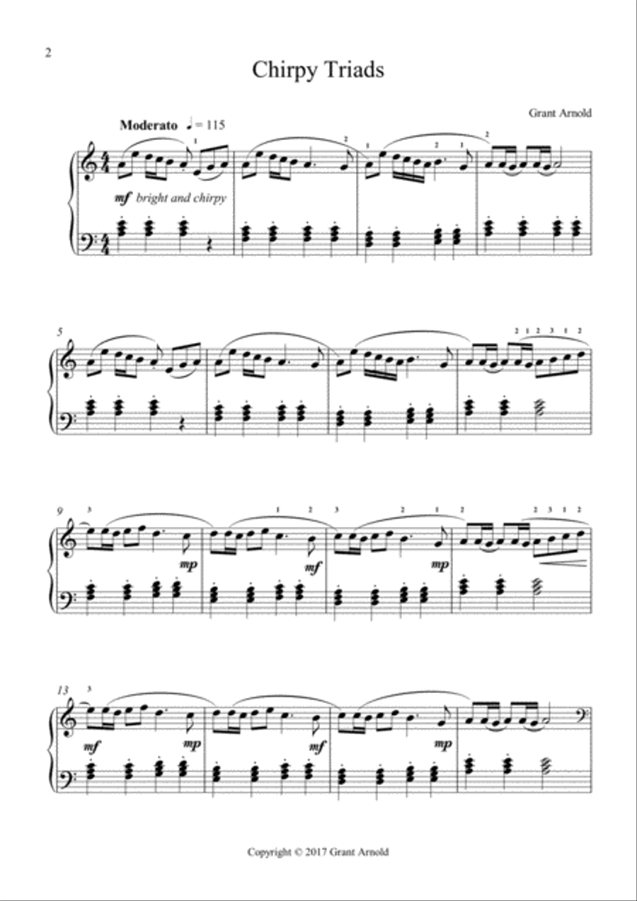 Chirpy Triads Piano Method scores gallery preview page 2