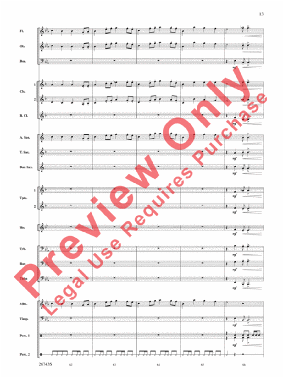 A Day at Disneyland Concert Band scores gallery preview page 14