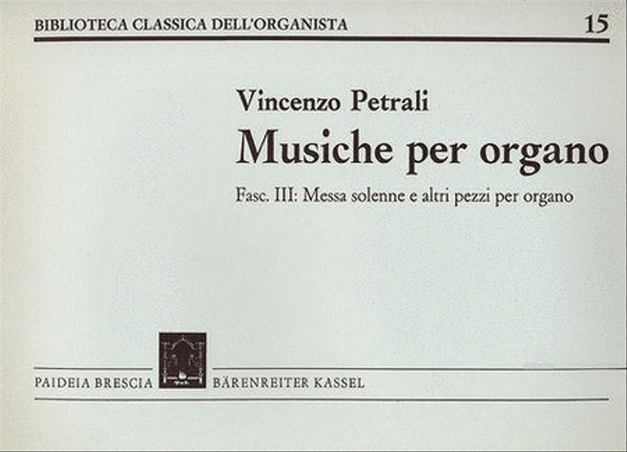 Musiche Per Organo Organ scores gallery preview page 1