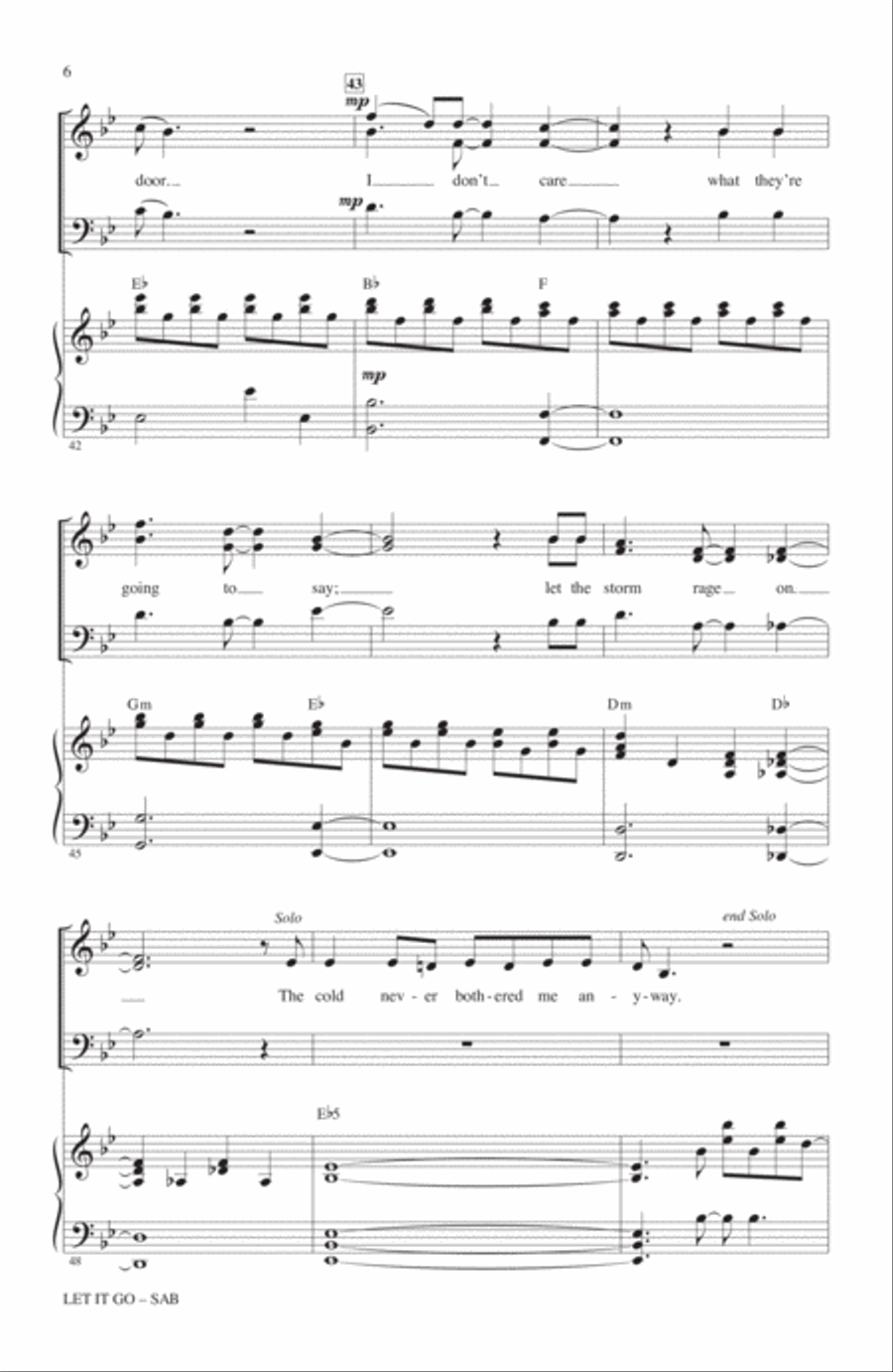 Let It Go 3-Part scores gallery preview page 5