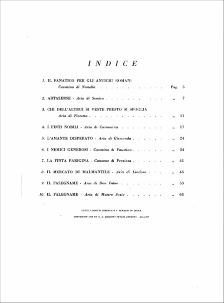 Dieci Arie Inedite Dieci Arie Inedite Voice Solo scores gallery preview page 2