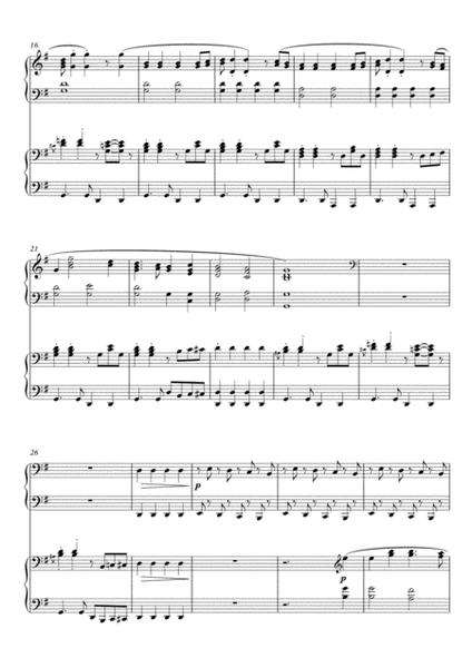Joy to the World - funky!, fun carol variations for 2 pianos 4 hands image number null