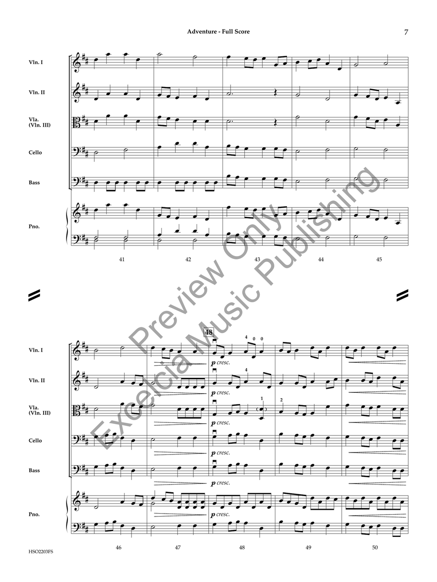 Adventure Adventure String Orchestra scores gallery preview page 6