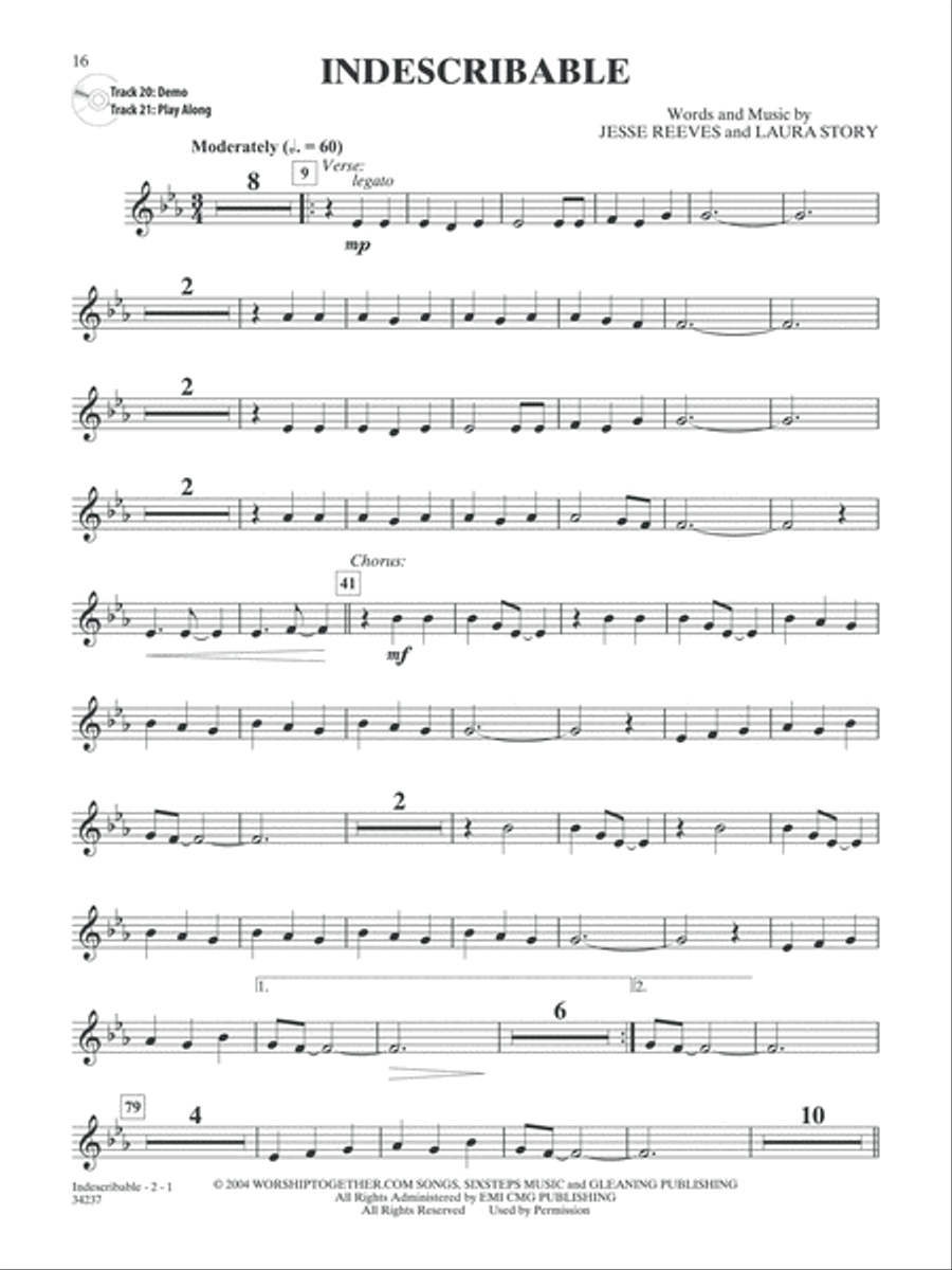 Top Praise & Worship Instrumental Solos Horn Solo scores gallery preview page 3