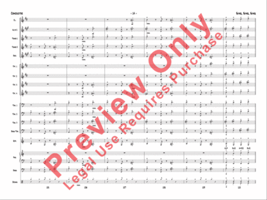 Sing, Sing, Sing Jazz Ensemble scores gallery preview page 17