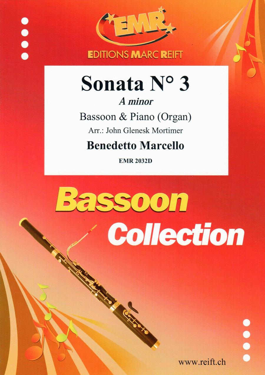 Sonata No. 3 Bassoon Solo scores gallery preview page 1