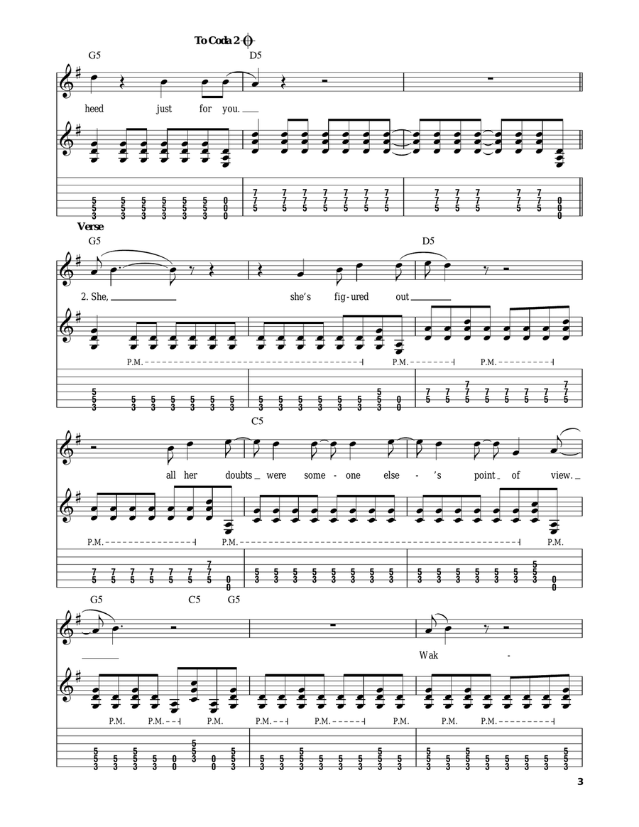 She Acoustic Guitar scores gallery preview page 3