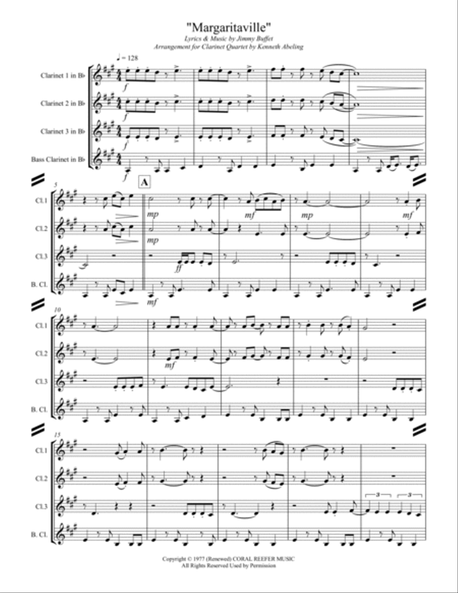 Margaritaville Margaritaville Woodwind Ensemble scores gallery preview page 2