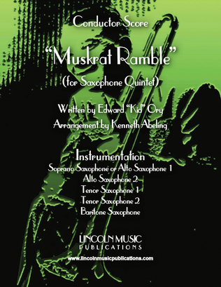 Book cover for Muskrat Ramble (for Saxophone Quintet SATTB or AATTB)