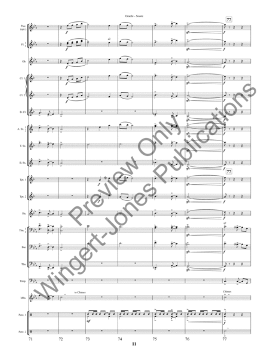 Oracle (Score) Concert Band scores gallery preview page 14