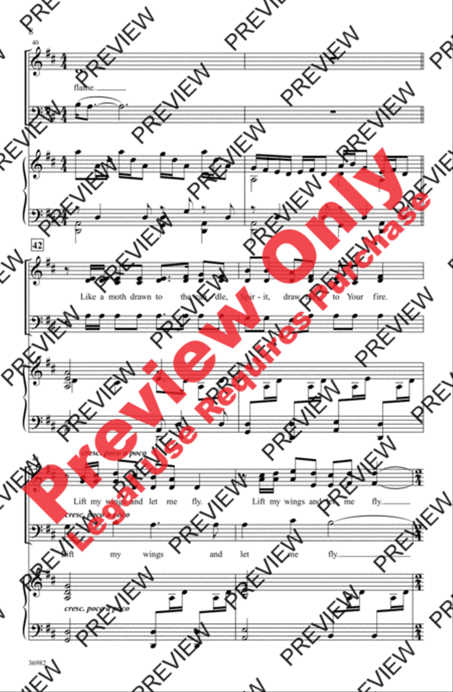 The Flame 3-Part scores gallery preview page 8