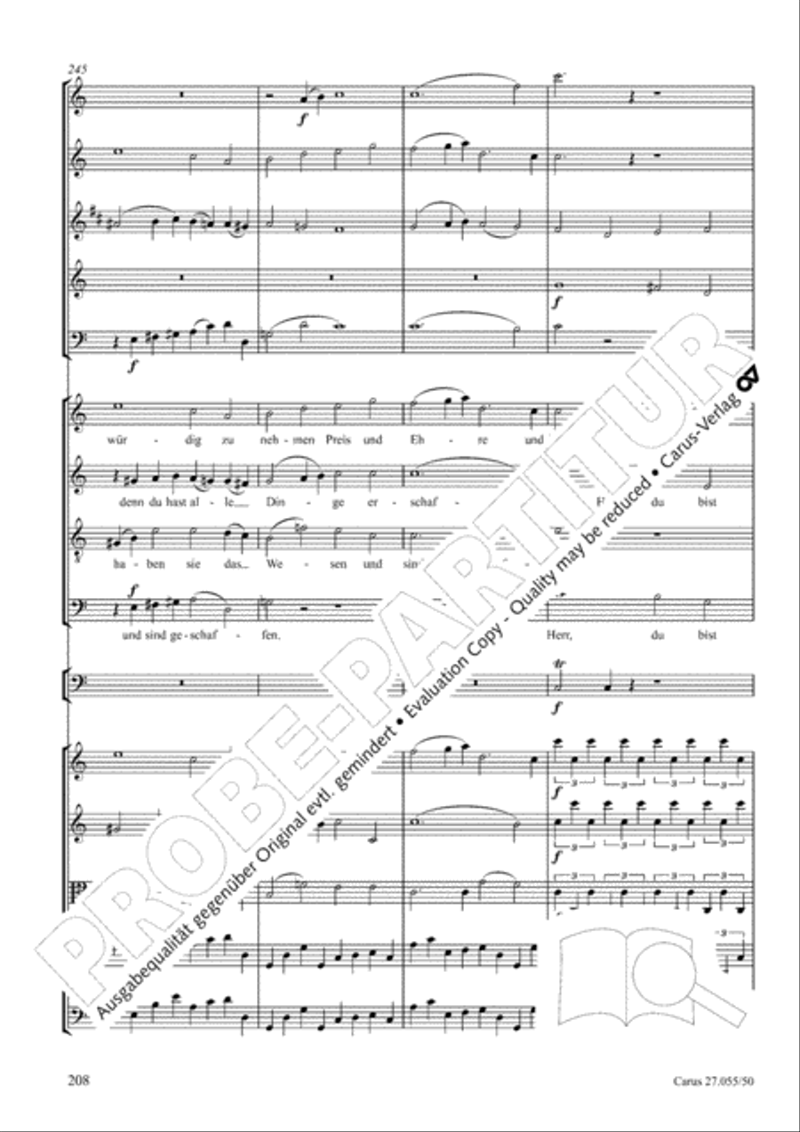 Ein Deutsches Requiem (German Requiem) 4-Part scores gallery preview page 215