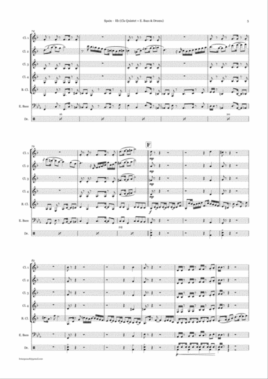Spain Woodwind Quintet scores gallery preview page 5