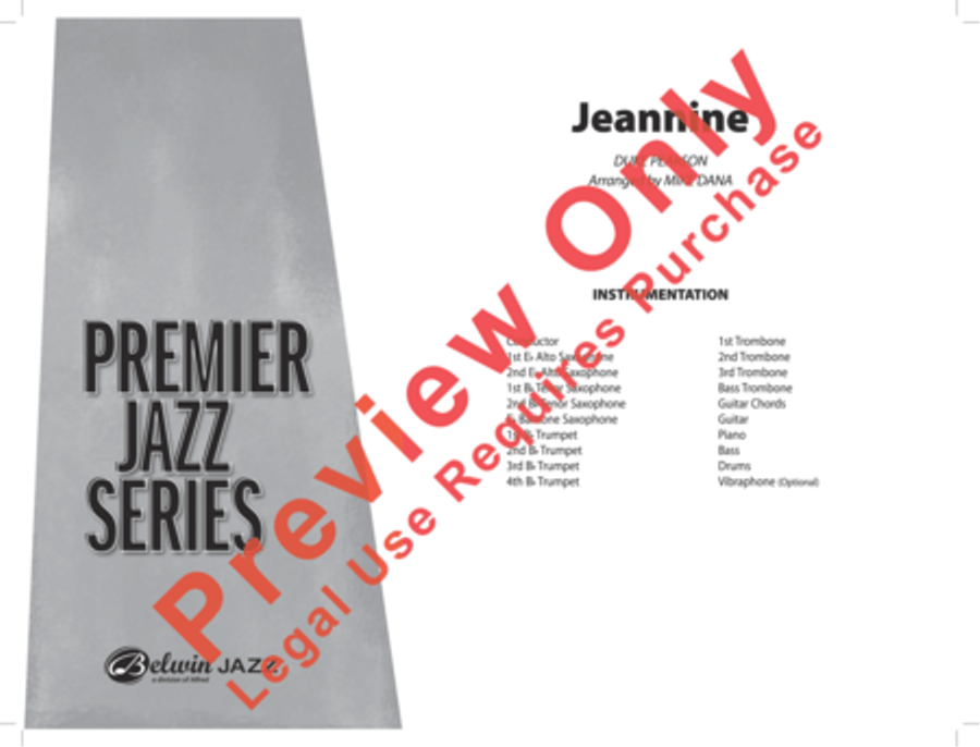 Jeannine Jeannine Jazz Ensemble scores gallery preview page 2