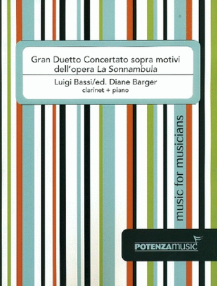 Book cover for Gran Duetto Concertato sopra motivi dell'opera "La Sonnambula"